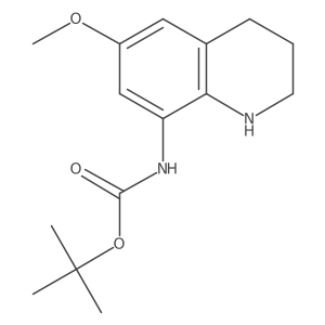 tert-Butyl N-(6-methoxy-1,2,3,4-tetrahydroquinolin-8-yl)carbamate Structure