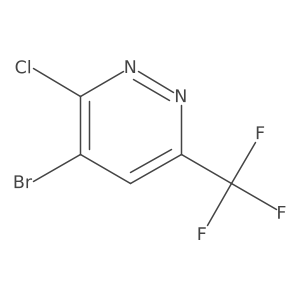 4-Bromo-3-chloro-6-(trifluoromethyl)pyridazine结构式