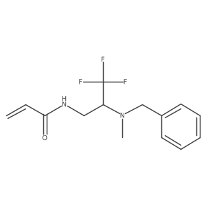 N-{2-[benzyl(methyl)amino]-3,3,3-trifluoropropyl}prop-2-enamide Structure