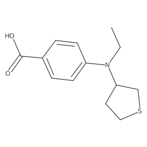 4-(Ethyl(tetrahydrothiophen-3-yl)amino)benzoic acid结构式