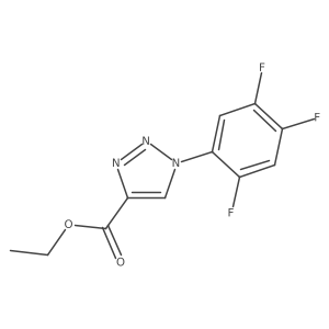 ethyl 1-(2,4,5-trifluorophenyl)-1H-1,2,3-triazole-4-carboxylate结构式
