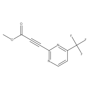 Methyl 3-[4-(trifluoromethyl)pyrimidin-2-yl]prop-2-ynoate结构式
