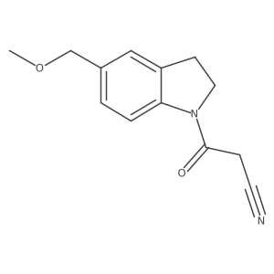 3-(5-(Methoxymethyl)indolin-1-yl)-3-oxopropanenitrile结构式