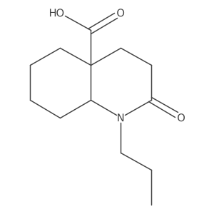 2-oxo-1-propyloctahydroquinoline-4a(2H)-carboxylic acid Structure