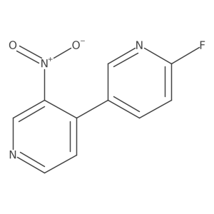 4-(6-Fluoropyridin-3-yl)-3-nitropyridine结构式