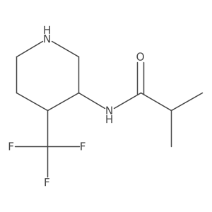 2-methyl-N-[4-(trifluoromethyl)piperidin-3-yl]propanamide Structure
