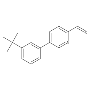 5-(3-Tert-butylphenyl)pyridine-2-carbaldehyde结构式