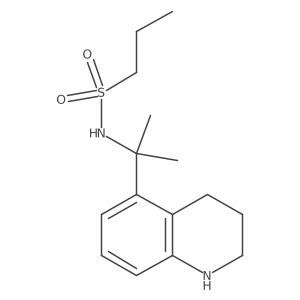 N-[2-(1,2,3,4-tetrahydroquinolin-5-yl)propan-2-yl]propane-1-sulfonamide结构式