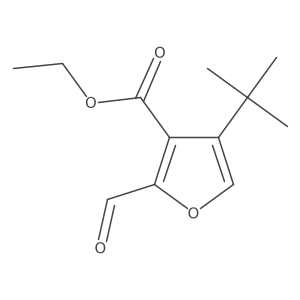 Ethyl 4-tert-butyl-2-formylfuran-3-carboxylate Structure