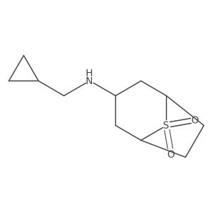 3-[(Cyclopropylmethyl)amino]-8lambda6-thiabicyclo[3.2.1]octane-8,8-dione Structure