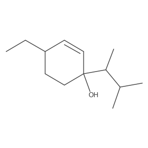 4-Ethyl-1-(3-methylbutan-2-yl)cyclohex-2-en-1-ol结构式