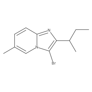 3-Bromo-2-(butan-2-yl)-6-methylimidazo[1,2-a]pyridine结构式