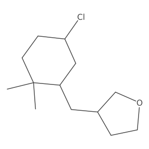 3-[(5-Chloro-2,2-dimethylcyclohexyl)methyl]oxolane Structure