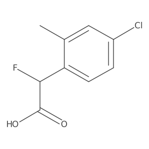 2-(4-Chloro-2-methylphenyl)-2-fluoroacetic acid Structure