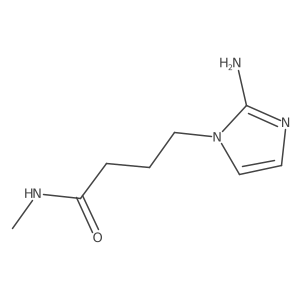 4-(2-amino-1H-imidazol-1-yl)-N-methylbutanamide Structure