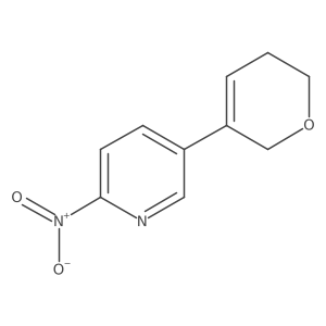 5-(5,6-dihydro-2H-pyran-3-yl)-2-nitropyridine结构式