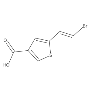 5-(2-Bromoethenyl)thiophene-3-carboxylic acid Structure