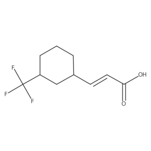 (2E)-3-[3-(trifluoromethyl)cyclohexyl]prop-2-enoic acid Structure
