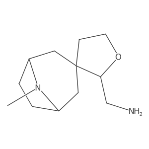 {8-Methyl-8-azaspiro[bicyclo[3.2.1]octane-3,3'-oxolane]-2'-yl}methanamine Structure