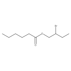 2-Bromobutyl hexanoate结构式
