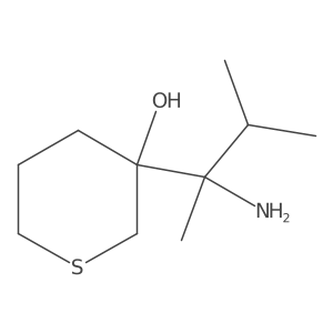 3-(2-Amino-3-methylbutan-2-yl)thian-3-ol Structure