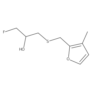 1-Fluoro-3-{[(3-methylfuran-2-yl)methyl]sulfanyl}propan-2-ol Structure