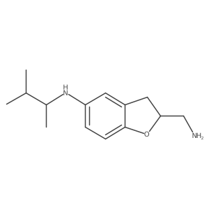 2-(aminomethyl)-N-(3-methylbutan-2-yl)-2,3-dihydro-1-benzofuran-5-amine Structure