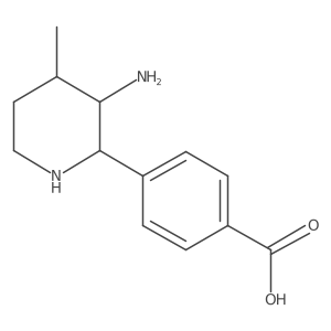 4-(3-Amino-4-methylpiperidin-2-yl)benzoic acid Structure