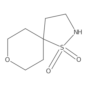 8-Oxa-1lambda6-thia-2-azaspiro[4.5]decane-1,1-dione结构式