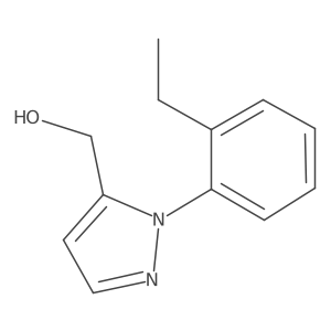 [1-(2-ethylphenyl)-1H-pyrazol-5-yl]methanol结构式