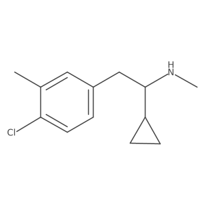 [2-(4-Chloro-3-methylphenyl)-1-cyclopropylethyl](methyl)amine Structure