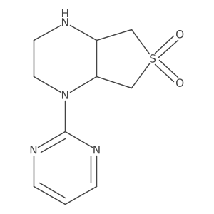 (4aR,7aS)-1-pyrimidin-2-yloctahydrothieno[3,4-b]pyrazine 6,6-dioxide Structure