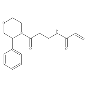 N-[3-Oxo-3-(3-phenylmorpholin-4-yl)propyl]prop-2-enamide结构式