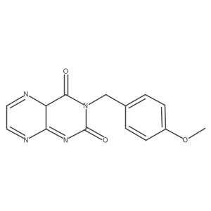 3-[(4-methoxyphenyl)methyl]-4aH-pteridine-2,4-dione Structure