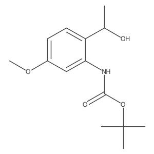 tert-butyl N-{2-[(1R)-1-hydroxyethyl]-5-methoxyphenyl}carbamate Structure