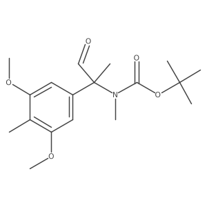 tert-butyl N-[2-(3,5-dimethoxy-4-methylphenyl)-1-oxopropan-2-yl]-N-methylcarbamate Structure