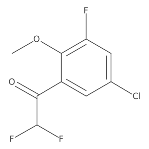 1-(5-Chloro-3-fluoro-2-methoxyphenyl)-2,2-difluoroethan-1-one Structure