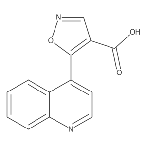 5-(Quinolin-4-yl)-1,2-oxazole-4-carboxylic acid结构式