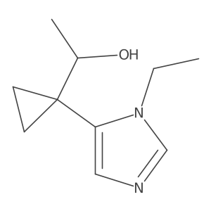 1-[1-(1-ethyl-1H-imidazol-5-yl)cyclopropyl]ethan-1-ol Structure