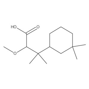 3-(3,3-Dimethylcyclohexyl)-2-methoxy-3-methylbutanoic acid Structure