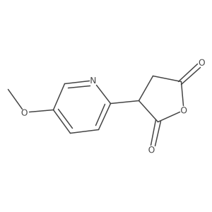 3-(5-Methoxypyridin-2-yl)oxolane-2,5-dione结构式