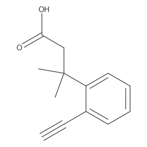 3-(2-Ethynylphenyl)-3-methylbutanoic acid Structure