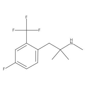 {1-[4-Fluoro-2-(trifluoromethyl)phenyl]-2-methylpropan-2-yl}(methyl)amine Structure