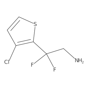 2-(3-Chlorothiophen-2-yl)-2,2-difluoroethan-1-amine Structure