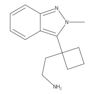 2-[1-(2-methyl-2H-indazol-3-yl)cyclobutyl]ethan-1-amine Structure
