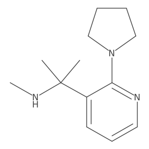 Methyl({2-[2-(pyrrolidin-1-yl)pyridin-3-yl]propan-2-yl})amine Structure