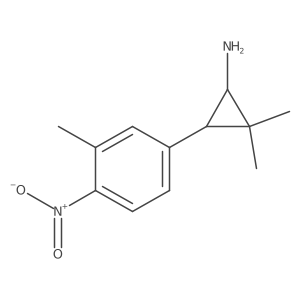 2,2-Dimethyl-3-(3-methyl-4-nitrophenyl)cyclopropan-1-amine Structure