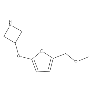 3-{[5-(Methoxymethyl)furan-2-yl]oxy}azetidine Structure