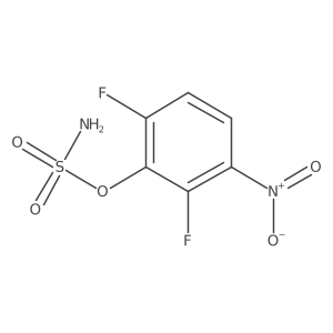 2,6-Difluoro-3-nitrophenyl sulfamate结构式