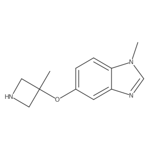 1-methyl-5-[(3-methylazetidin-3-yl)oxy]-1H-1,3-benzodiazole结构式